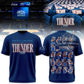 Oklahoma City Thunder 2026 Playoffs Team Roster 3D T-Shirt - LeagueLockerGear