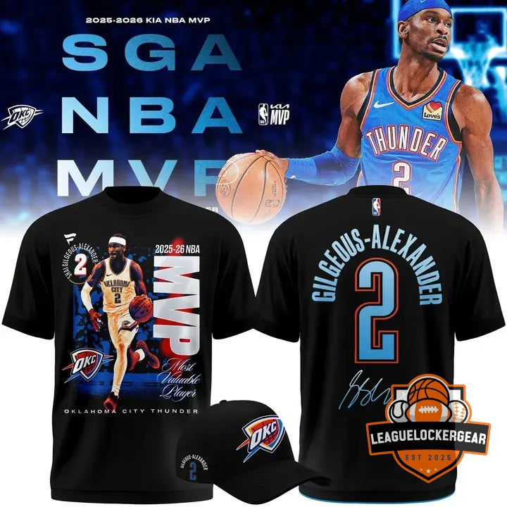 Shai Gilgeous-Alexander 2025-2026 MVP T-Shirt - LeagueLockerGear