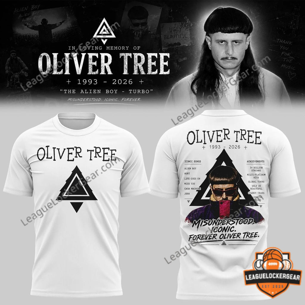 Oliver Tree In Loving Memory 1993 2026 The Alien Boy Turbo T-Shirt - LeagueLockerGear