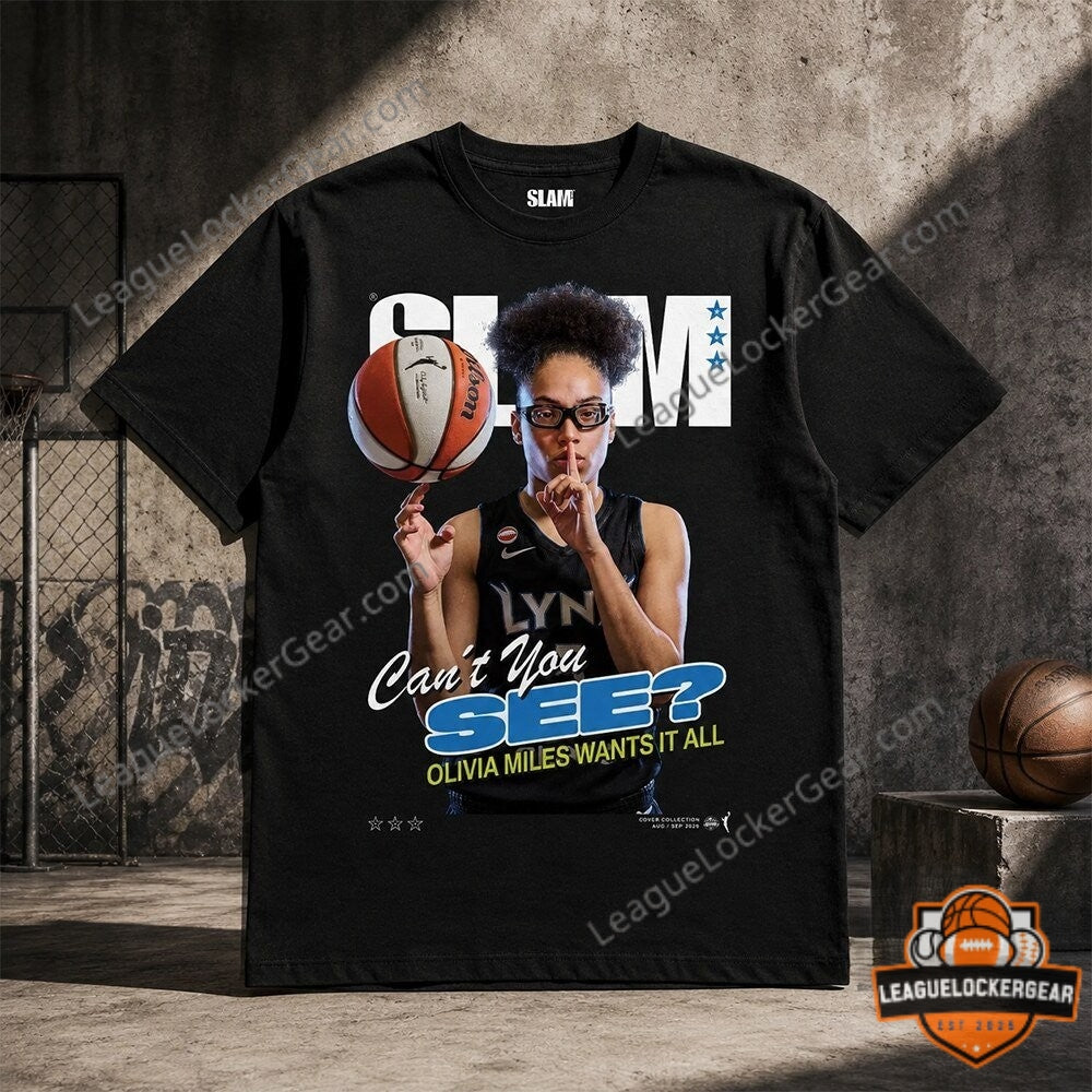 Olivia Miles Slam Shirt Can't You See Tee - LeagueLockerGear