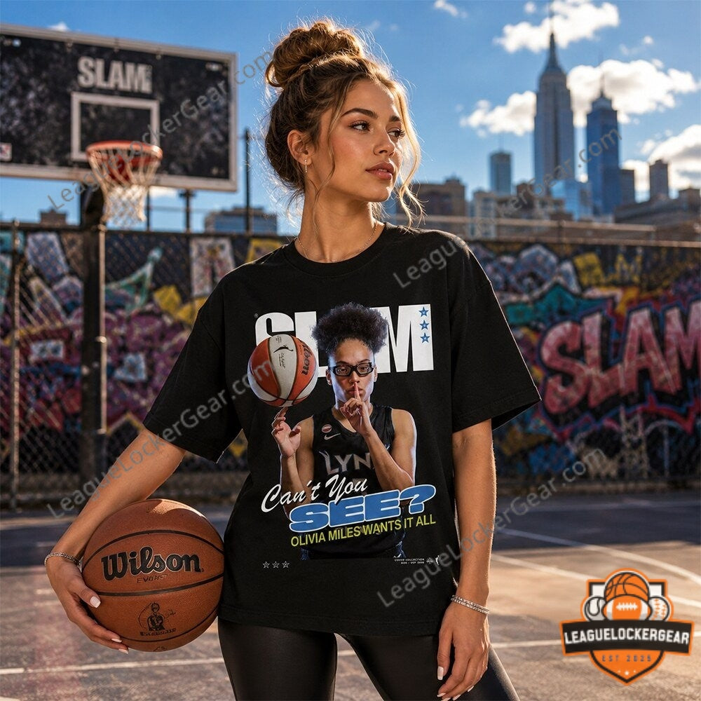 Olivia Miles Slam Shirt Can't You See Tee - LeagueLockerGear