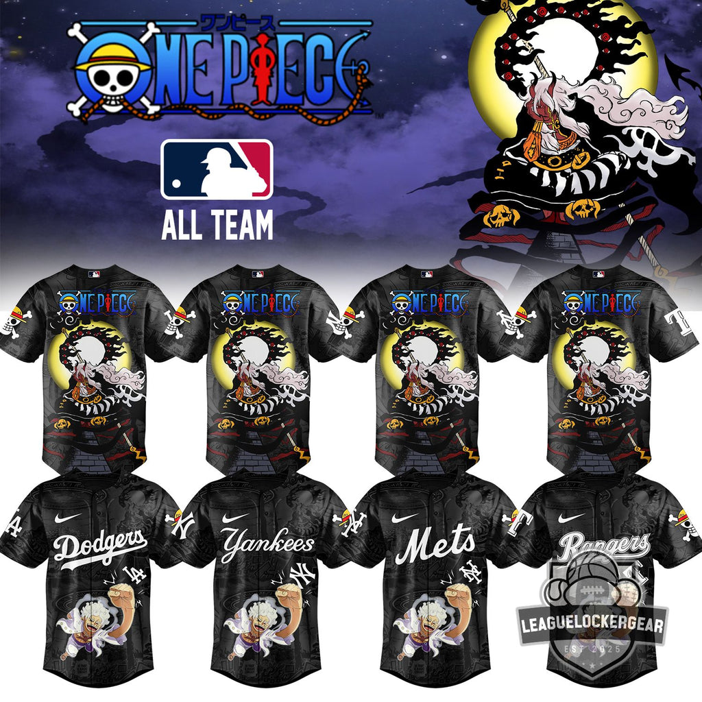 MLB ALL TEAM x One Piece Night Jersey - LeagueLockerGear