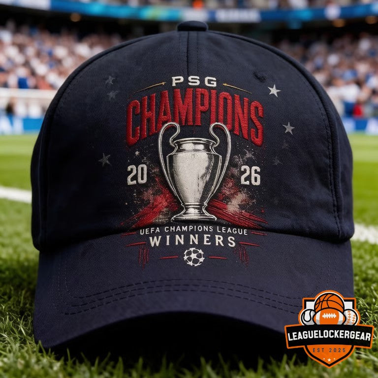 Paris Saint-Germain Back 2 Back 26 Champions d'Europe T-Shirt - LeagueLockerGear