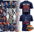 Paris Saint-Germain F.C. Back to Back Champions D'Europe 2025 2026 T-Shirt - LeagueLockerGear