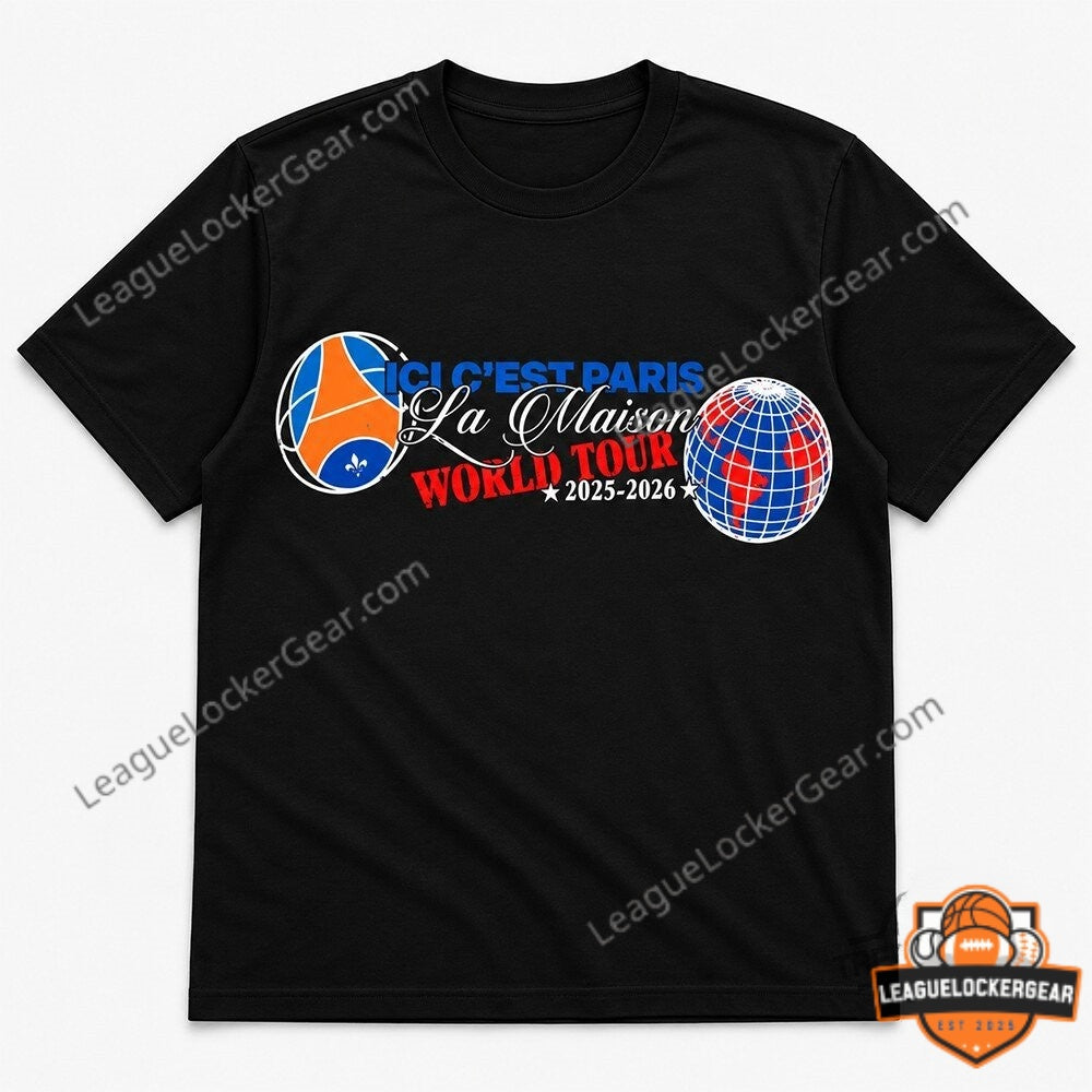Paris Saint-Germain La Maison World Tour 2025-2026 T-Shirt - LeagueLockerGear