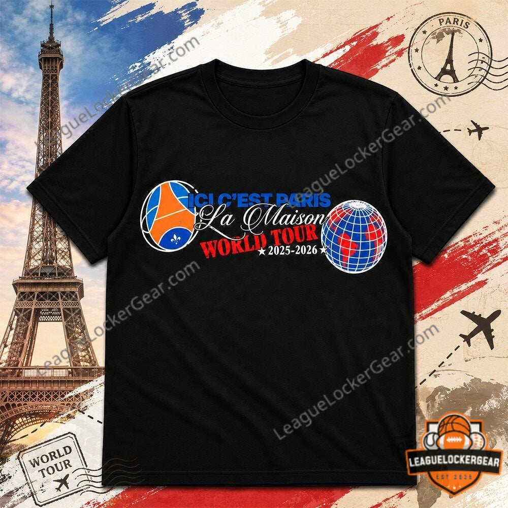 Paris Saint-Germain La Maison World Tour 2025-2026 T-Shirt - LeagueLockerGear