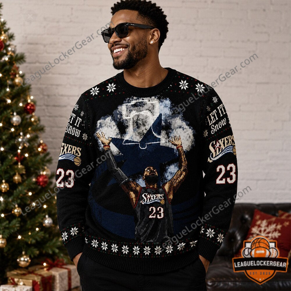 Philadelphia 76ers LeBron Ugly Christmas Sweatshirt | League