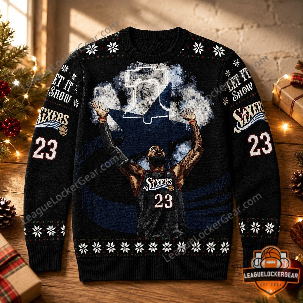 Philadelphia 76ers LeBron Ugly Christmas Sweatshirt | League