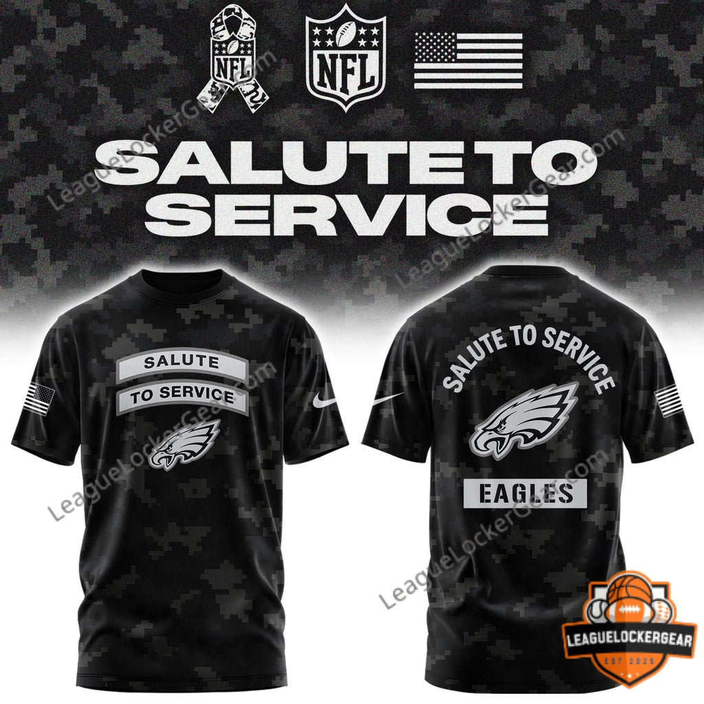 Philadelphia Eagles Salute to Service 2026 T-Shirt