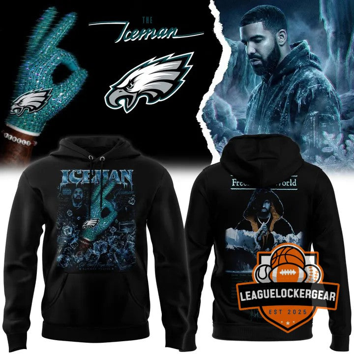 Philadelphia Eagles The Iceman Drake Pullover Hoodie - LeagueLockerGear