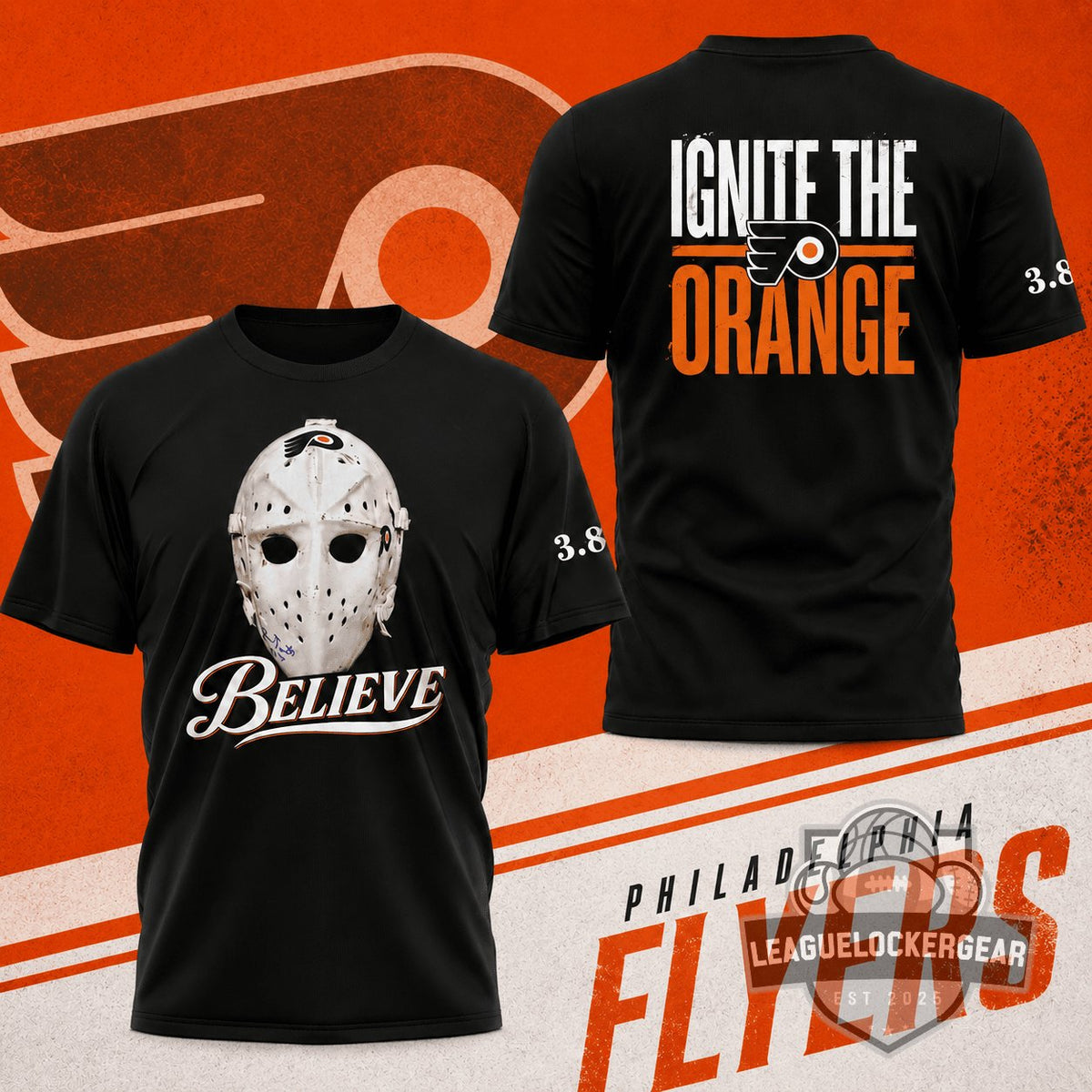 Philadelphia Flyers Believe Ignite The Orange T-Shirt - LeagueLockerGear