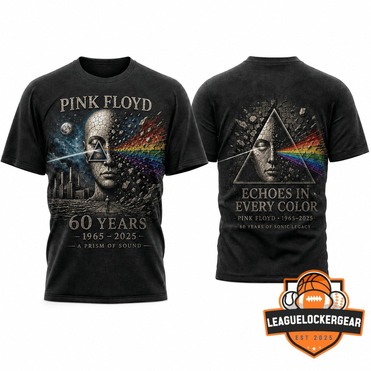 Pink Floyd 60th Anniversary 1965-2025 T-Shirt - LeagueLockerGear