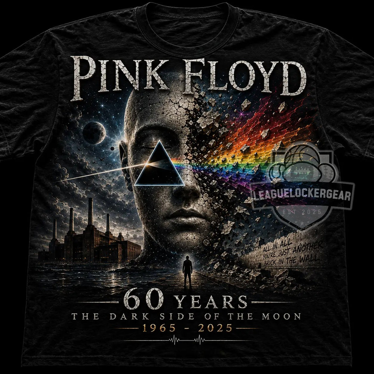 Pink Floyd 60th Anniversary The Dark Side Of The Moon T-Shirt - LeagueLockerGear