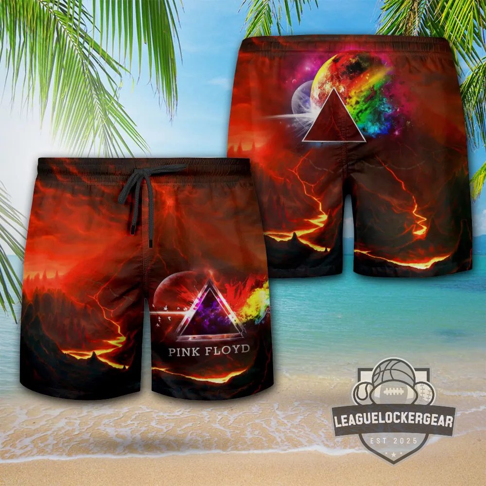 Pink Floyd The Dark Side of the Moon Hawaiian Shirt and Shorts - LeagueLockerGear