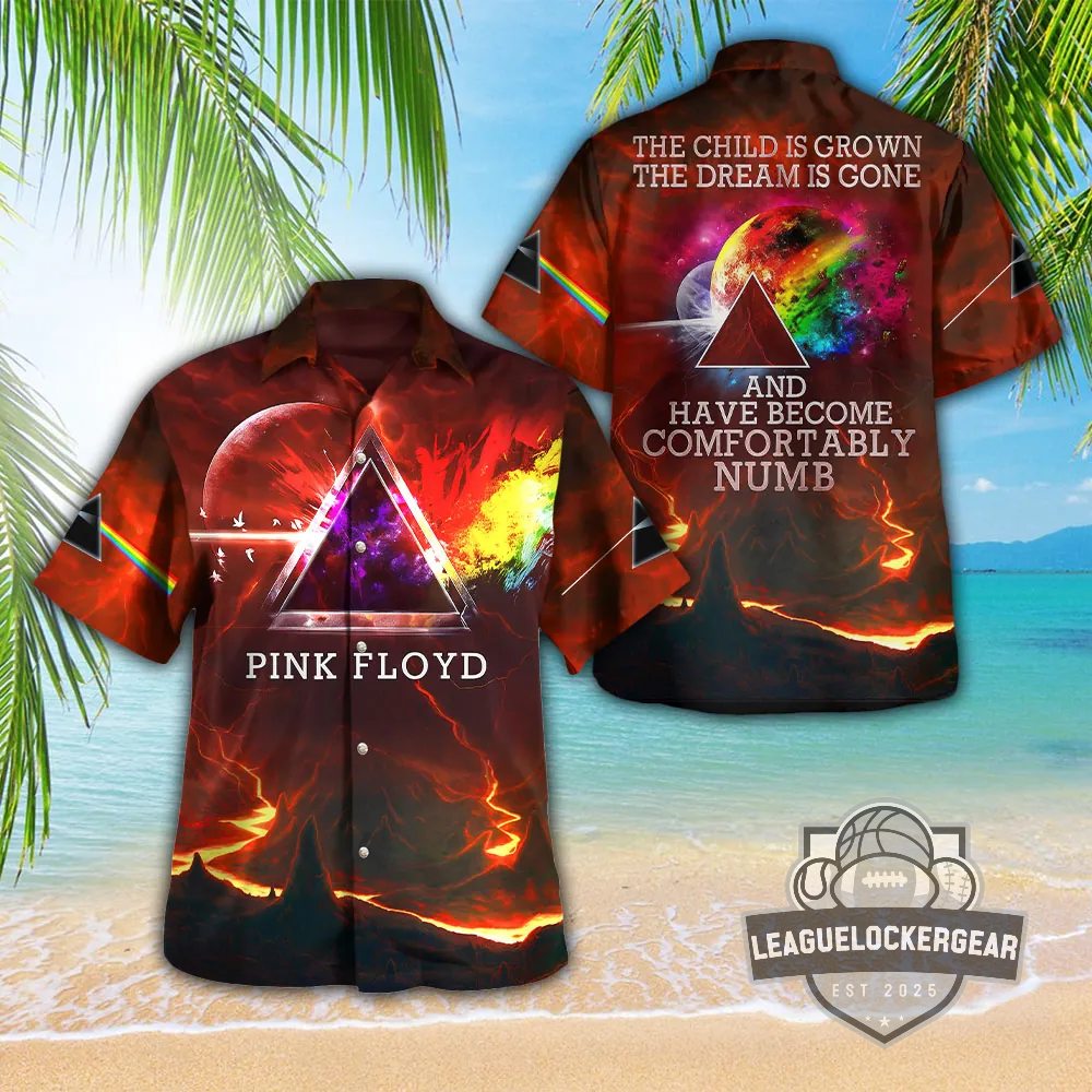 Pink Floyd The Dark Side of the Moon Hawaiian Shirt and Shorts - LeagueLockerGear