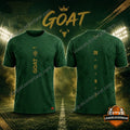 Portugal Ronaldo GOAT CR7 3D T-Shirt - LeagueLockerGear