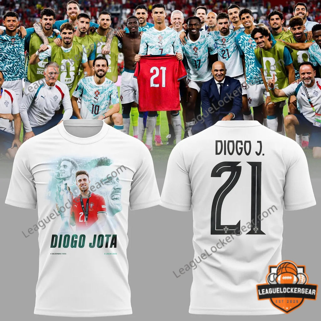 Portugal Diogo Jota Memorial T-Shirt - LeagueLockerGear