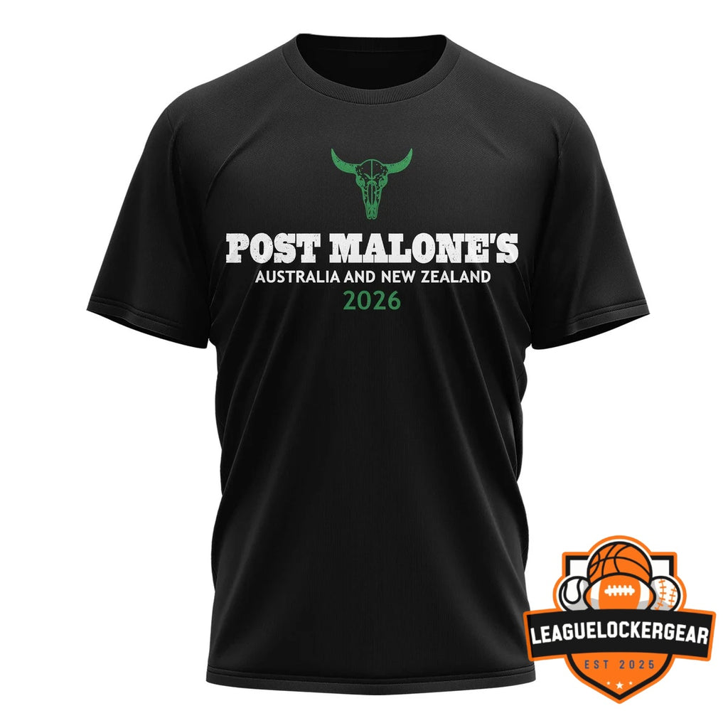 Post Malone Big Ass World Tour Australia and New Zealand 2026 T-Shirt - LeagueLockerGear