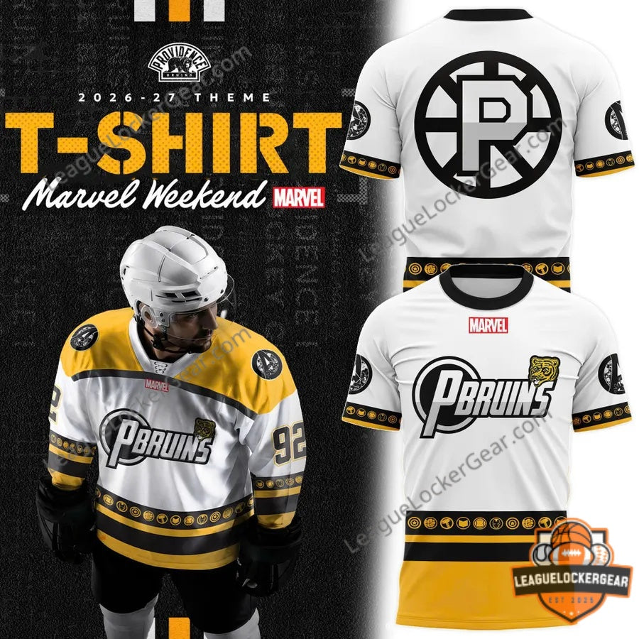 Providence Bruins 2026-27 Marvel Weekend Special Edition T-Shirt