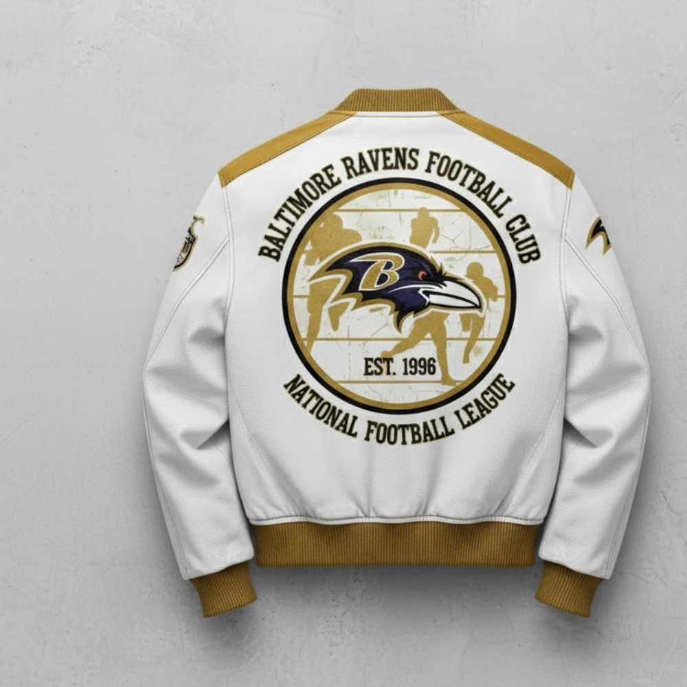 Baltimore Ravens Vintage Bomber Jacket – NFL Football Heritage 2025 Exclusive Edition - LeagueLockerGear