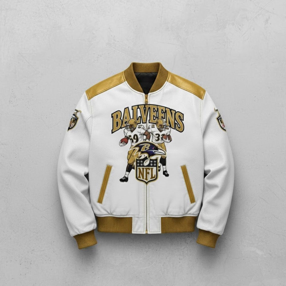 Baltimore Ravens Vintage Bomber Jacket – NFL Football Heritage 2025 Exclusive Edition - LeagueLockerGear