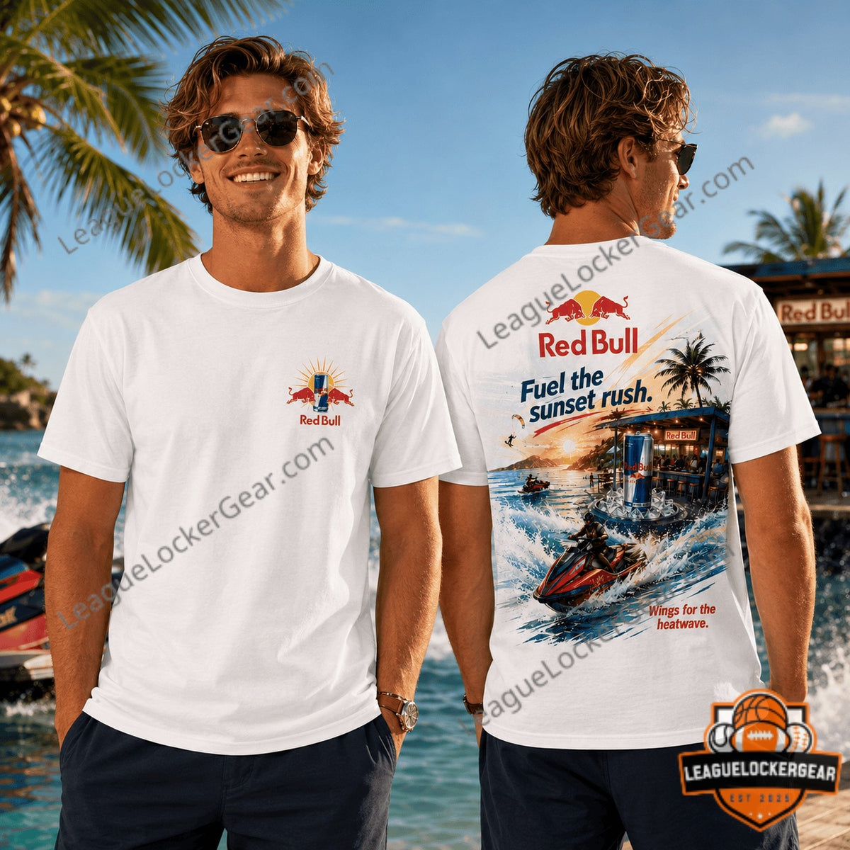 Red Bull Sunset Rush Graphic T-Shirt - LeagueLockerGear