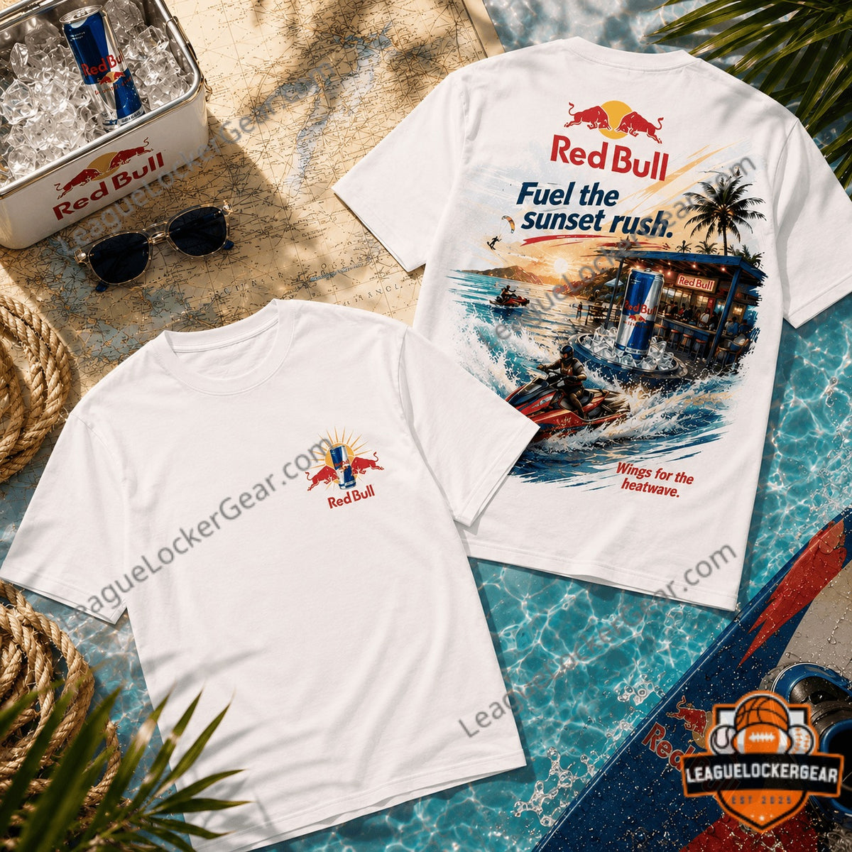 Red Bull Sunset Rush Graphic T-Shirt - LeagueLockerGear