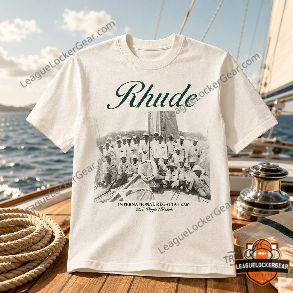 Robert Lewandowski Rhude International Regatta Team T-Shirt - LeagueLockerGear
