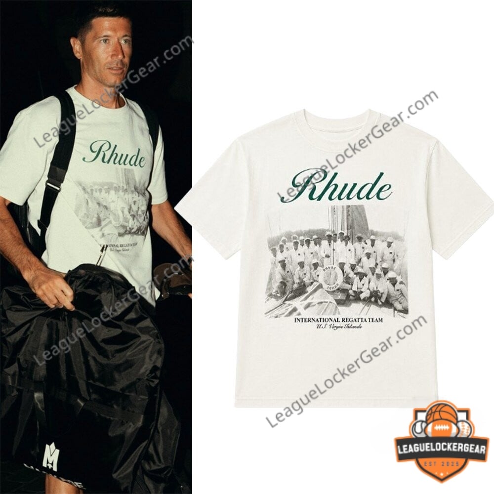 Robert Lewandowski Rhude International Regatta Team T-Shirt - LeagueLockerGear
