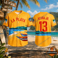 MLB Beach Connect Series Ronald Acuna Jr La Playa Baseball Jersey - LeagueLockerGear