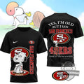 San Francisco 49ers Snoopy Thank You For The Memories T-Shirt - LeagueLockerGear
