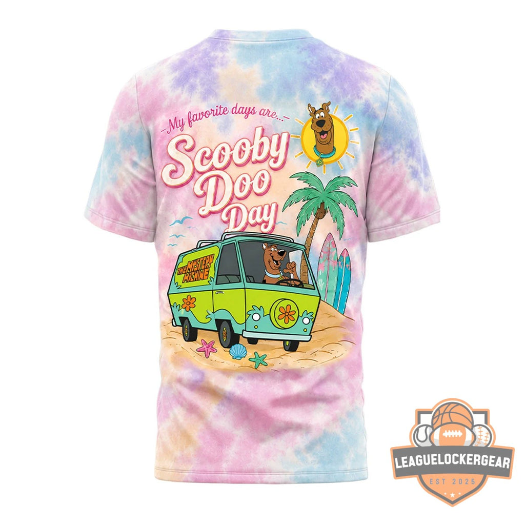Scooby-Doo Scooby Doo Day Pastel Beach Road Trip T-Shirt - LeagueLockerGear
