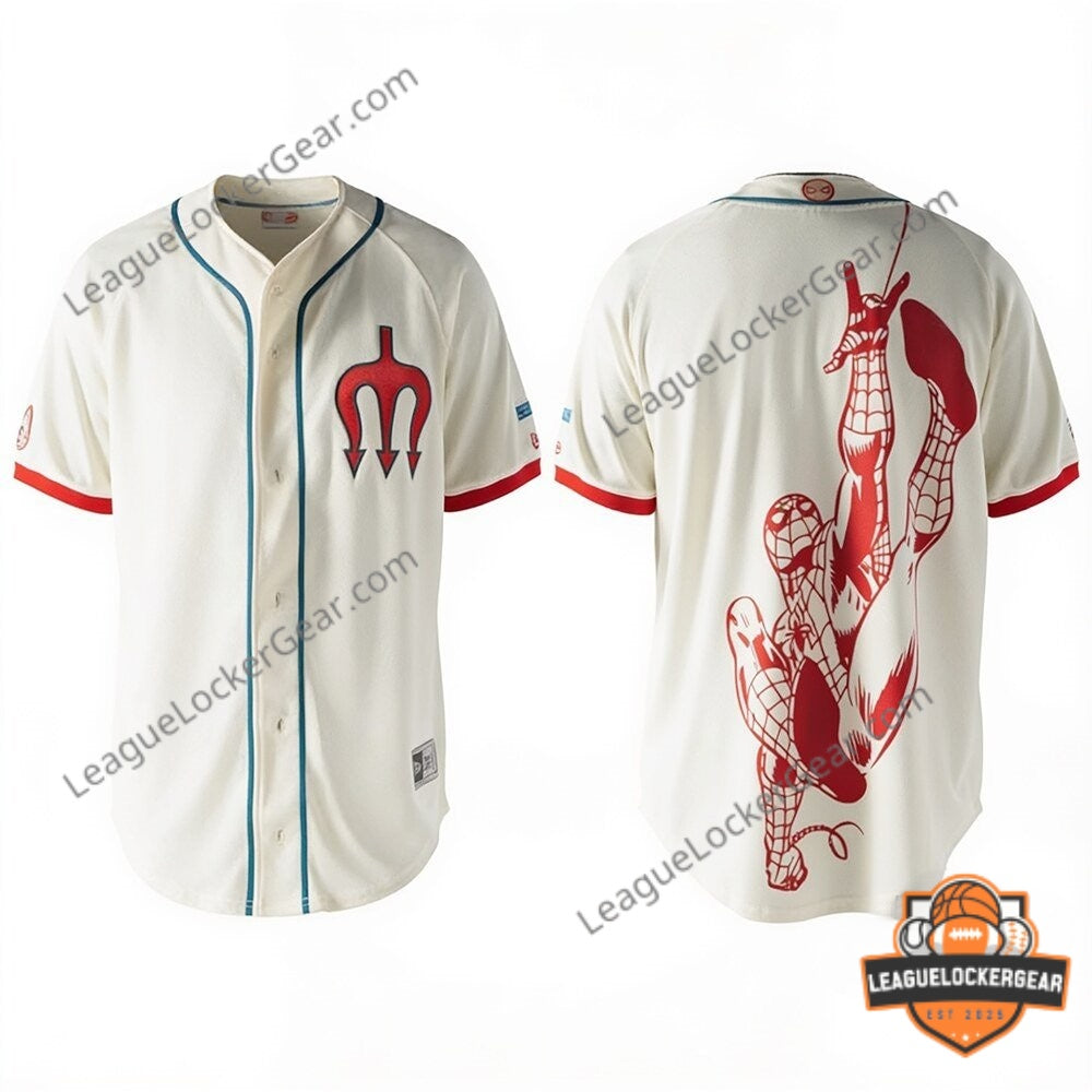 Red Devils Diablos Rojos del Mexico Spider Man Jersey - LeagueLockerGear