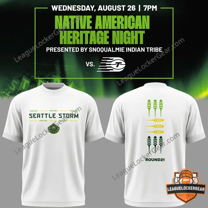 Seattle Storm Native American Heritage Night T-Shirt