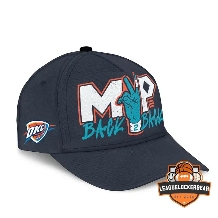 Shai Gilgeous-Alexander Oklahoma City Thunder Back to Back MVP Hoodie - LeagueLockerGear