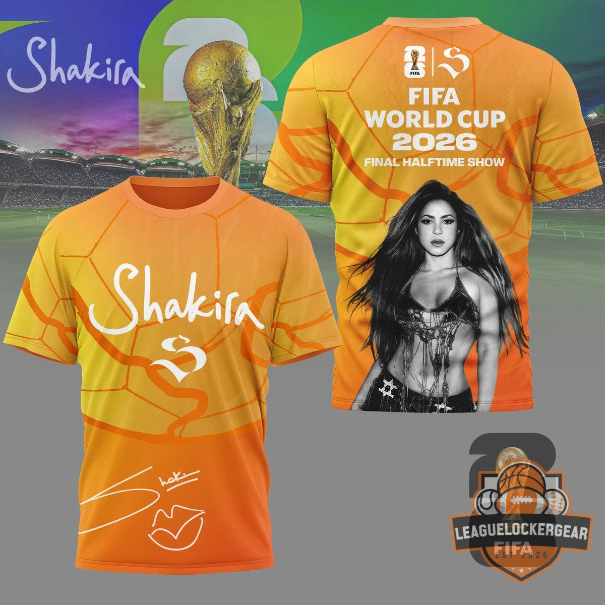 Shakira FIFA World Cup 2026 Final Halftime Show T-Shirt - LeagueLockerGear