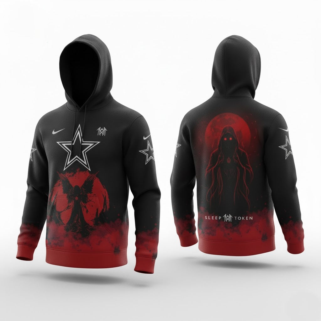 Dallas Cowboys x Sleep Token Even in Arcadia Tour Merch NFL Hoodie - Exclusive 2025 Collectible Apparel - LeagueLockerGear