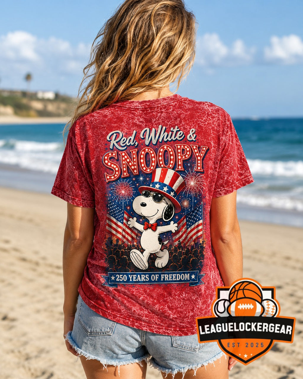 Snoopy America 250th Anniversary T-Shirt - LeagueLockerGear