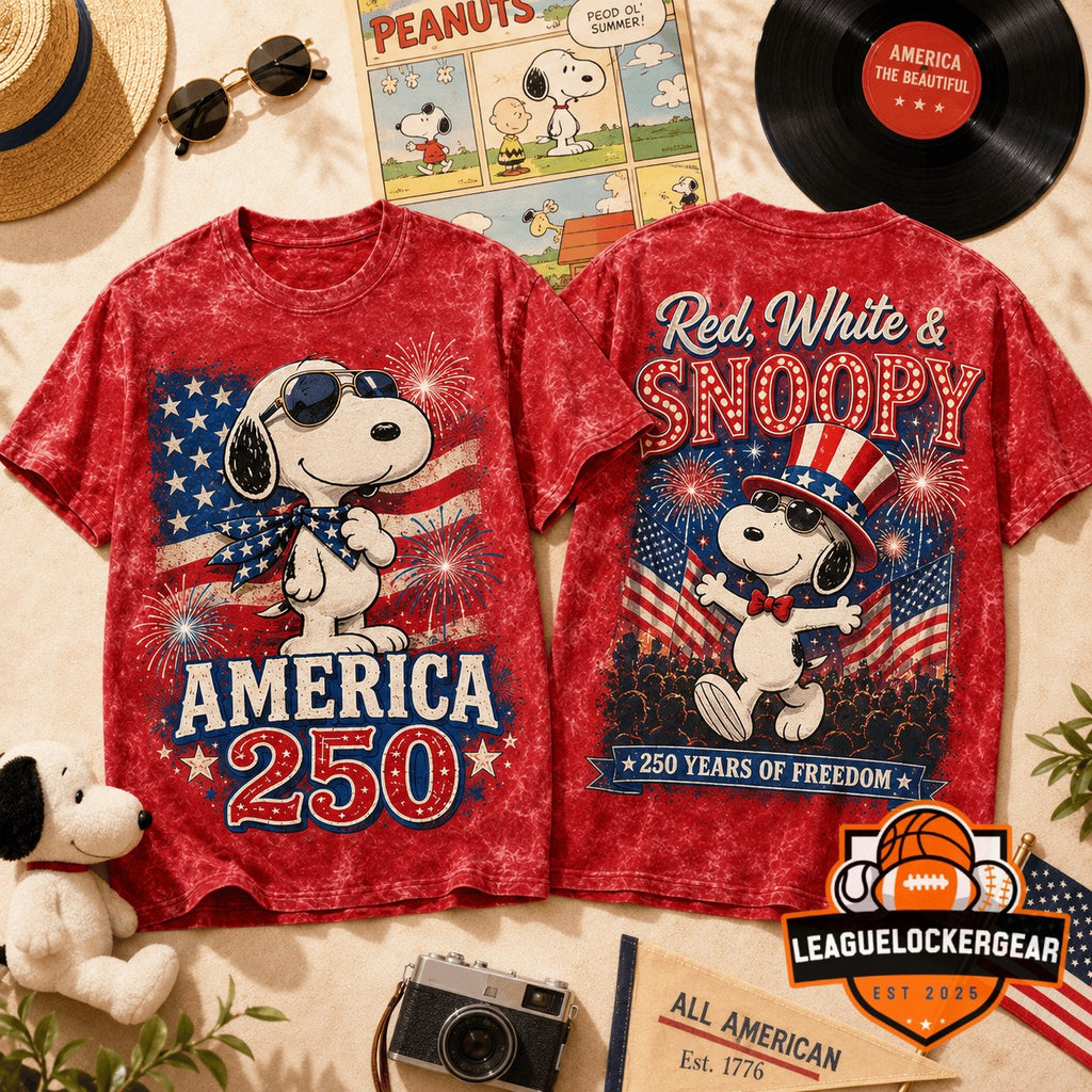 Snoopy America 250th Anniversary T-Shirt - LeagueLockerGear