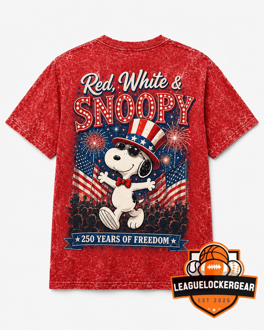 Snoopy America 250th Anniversary T-Shirt - LeagueLockerGear