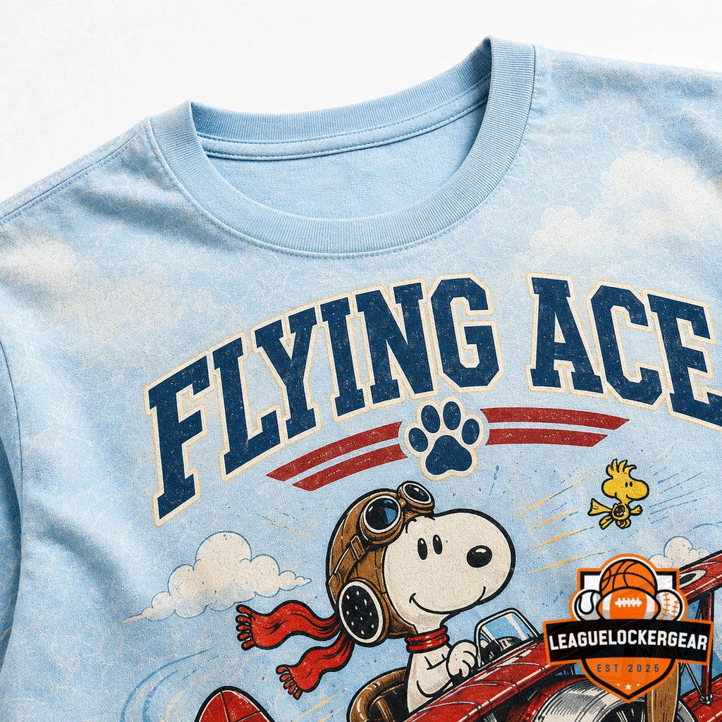 Snoopy Peanuts 41st Anniversary Flying Ace 1985-2026 T-Shirt - LeagueLockerGear
