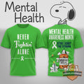 Snoopy Peanuts Mental Health Awareness Month T-Shirt - LeagueLockerGear