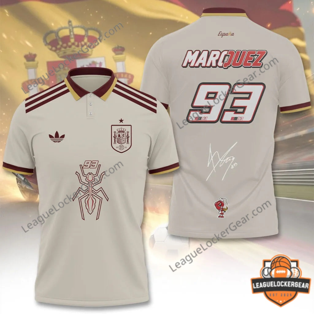 Spain Marc Márquez Spider-Man Jersey - LeagueLockerGear