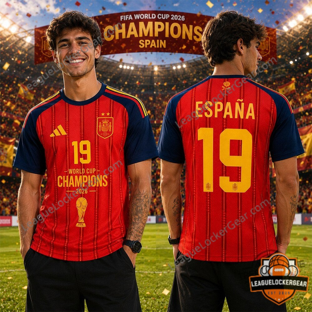 Spain FIFA World Cup 2026 Champions Football Jersey - LeagueLockerGear