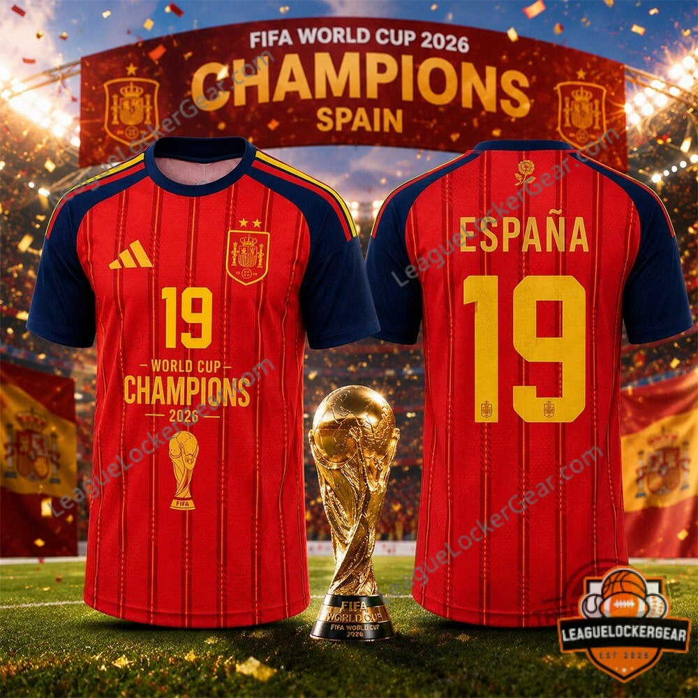 Spain FIFA World Cup 2026 Champions Football Jersey - LeagueLockerGear