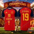 Spain FIFA World Cup 2026 Champions Football Jersey - LeagueLockerGear