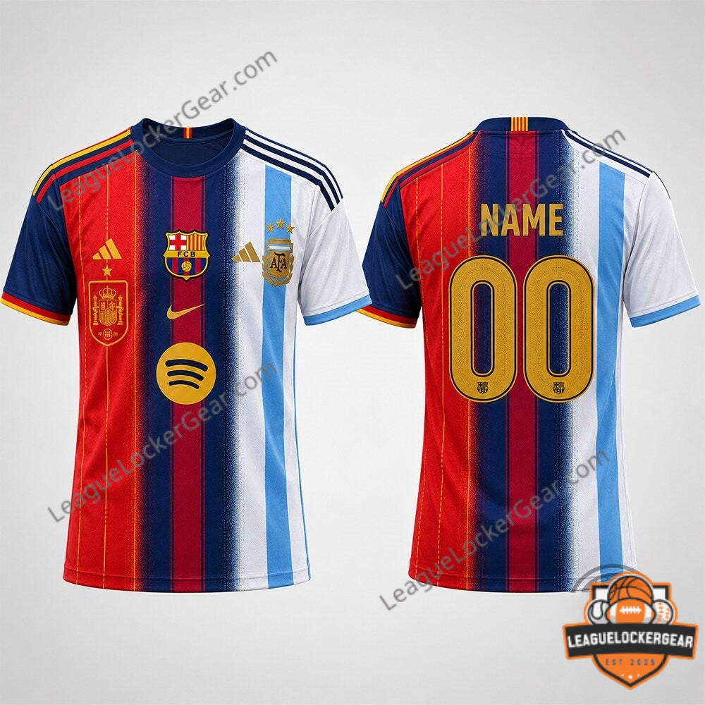 Spain x Barcelona x Argentina 2026 World Cup Soccer Jersey - LeagueLockerGear