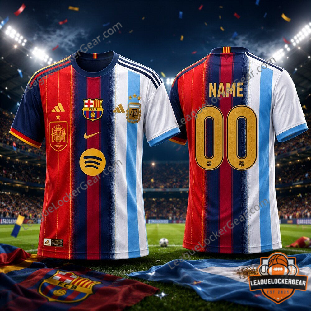 Spain x Barcelona x Argentina 2026 World Cup Soccer Jersey - LeagueLockerGear