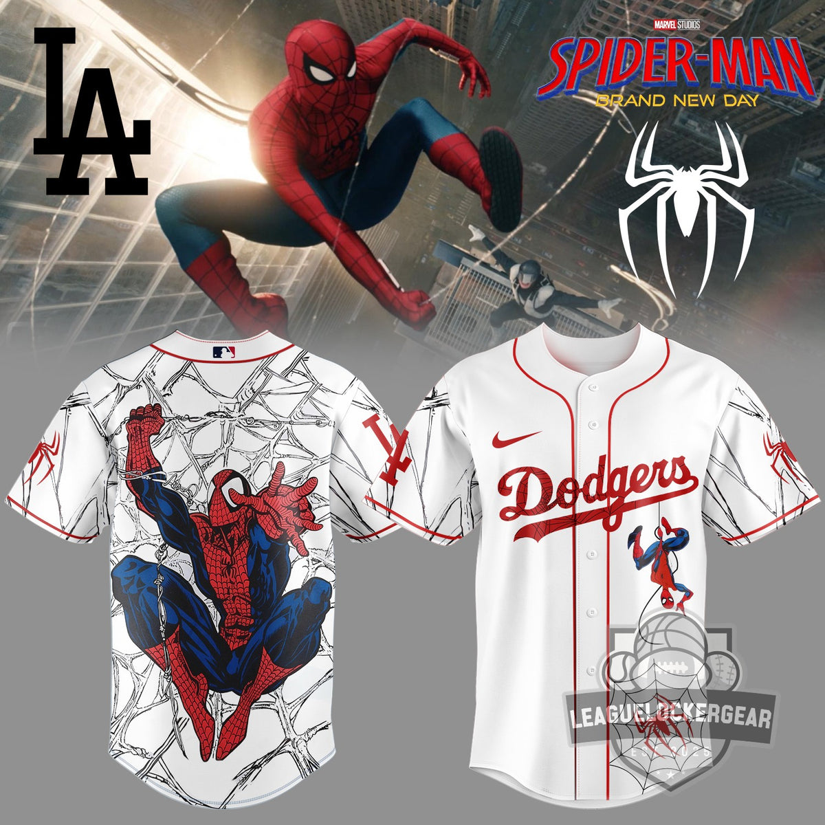 Spider-Man MLB Brand New Day Baseball Jersey - LeagueLockerGear
