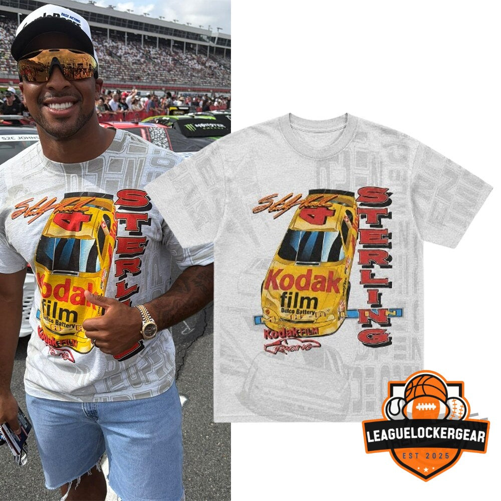 AJ Dillon Kodak Racing Sterling Marlin T-Shirt - LeagueLockerGear